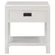 Alexander White Rectangular End Table