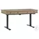 Emerson Light Elm 60" Lift Desk with USB Charging
