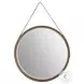 Cyrus Almond Bisque Round Bedroom Mirror