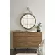 Cyrus Almond Bisque Round Bedroom Mirror