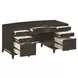 Sutton French Roast 66" Executive Desk