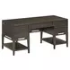Sutton French Roast 64" Half Pedestal Desk