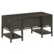 Sutton French Roast 64" Half Pedestal Desk