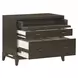 Sutton French Roast Workstation 3 Drawer Combo File Cabinet