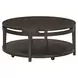 Sutton French Roast Round Cocktail Table