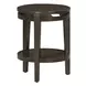 Sutton French Roast Round Accent Table
