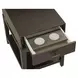 Sutton French Roast Rectangular Chairside Table