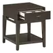 Sutton French Roast Rectangular Chairside Table