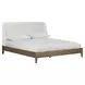 Olivia Sunkissed Beige King Upholstered Platform Bed