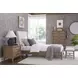 Olivia Sunkissed Beige 2 Drawer Nightstand with USB Charging