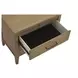 Olivia Sunkissed Beige 2 Drawer Nightstand with USB Charging