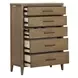 Olivia Sunkissed Beige 6 Drawer Chest