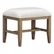 Olivia White Upholstered Bed Bench
