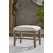 Olivia White Upholstered Bed Bench