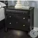 Caroline Soft Black Liv360 3 Drawer Nightstand with USB Charging
