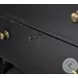 Caroline Soft Black Liv360 3 Drawer Nightstand with USB Charging