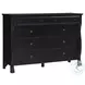 Caroline Soft Black Poster Bedroom Set