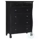 Caroline Soft Black Poster Bedroom Set