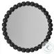 Caroline Soft Black Bobbin Round Bedroom Mirror