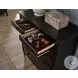 Caroline Soft Black Secretary 6 Drawer Chest with USB Charging