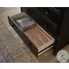 Caroline Soft Black Secretary 6 Drawer Chest with USB Charging