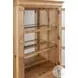 Chateau Philippe Cognac 2 Glass Door Bookcase with LED Lighting