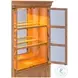 Chateau Philippe Cognac 2 Glass Door Bookcase with LED Lighting