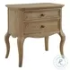 Chateau Philippe Cognac Cabriole 2 Drawer Nightstand