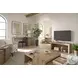 Lyndon Light Cashmere 75" Console with Fireplace
