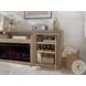 Lyndon Light Cashmere 75" Console with Fireplace