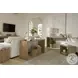 Lyndon Light Cashmere Rectangular Nesting Sofa Table with Stools