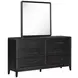 Ambrose Obsidian Mist Square Wall Mirror