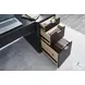 Rylan Dark Roast 66" Executive Desk with USB Charging