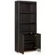 Rylan Dark Roast 1 Door Bookcase
