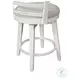 Meadowbrook Whitewash Swivel Counter Height Stool