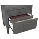 Preston Urbane Gray 2 Drawer Nightstand