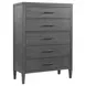 Preston Urbane Gray 5 Drawer Chest