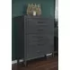 Preston Urbane Gray 5 Drawer Chest
