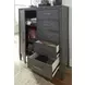 Preston Urbane Gray 5 Drawer Chest with 1 Door