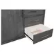 Preston Urbane Gray 5 Drawer Chest with 1 Door