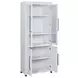 Norah Simply White 4 Door Bookcase with LED