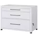 Norah Simply White 68" Executive Home Office Set with USB Charging