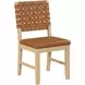 Reid Sand Vegan Leather Upholstered Side Chair Set of 2