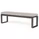 Redondo Canvas Natural Upholstered Outdoor Dining Bench
