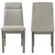 Lennox Gray Upholstered Side Chair Set of 2