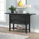Sable Crest Black Extendable Drop Leaf Server