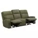 Traxton Jasper Moss 92" Zero Gravity Triple Power Reclining Sofa with USB Charging