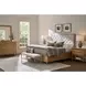Oakmere Beige Upholstered Bed Bench
