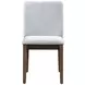 Kody Stone Gray Upholstered Dining Chair Set of 2