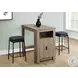 2225 Black Leather Look Bar Stool Set Of 2